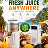 Travel bundle juicer close-up
