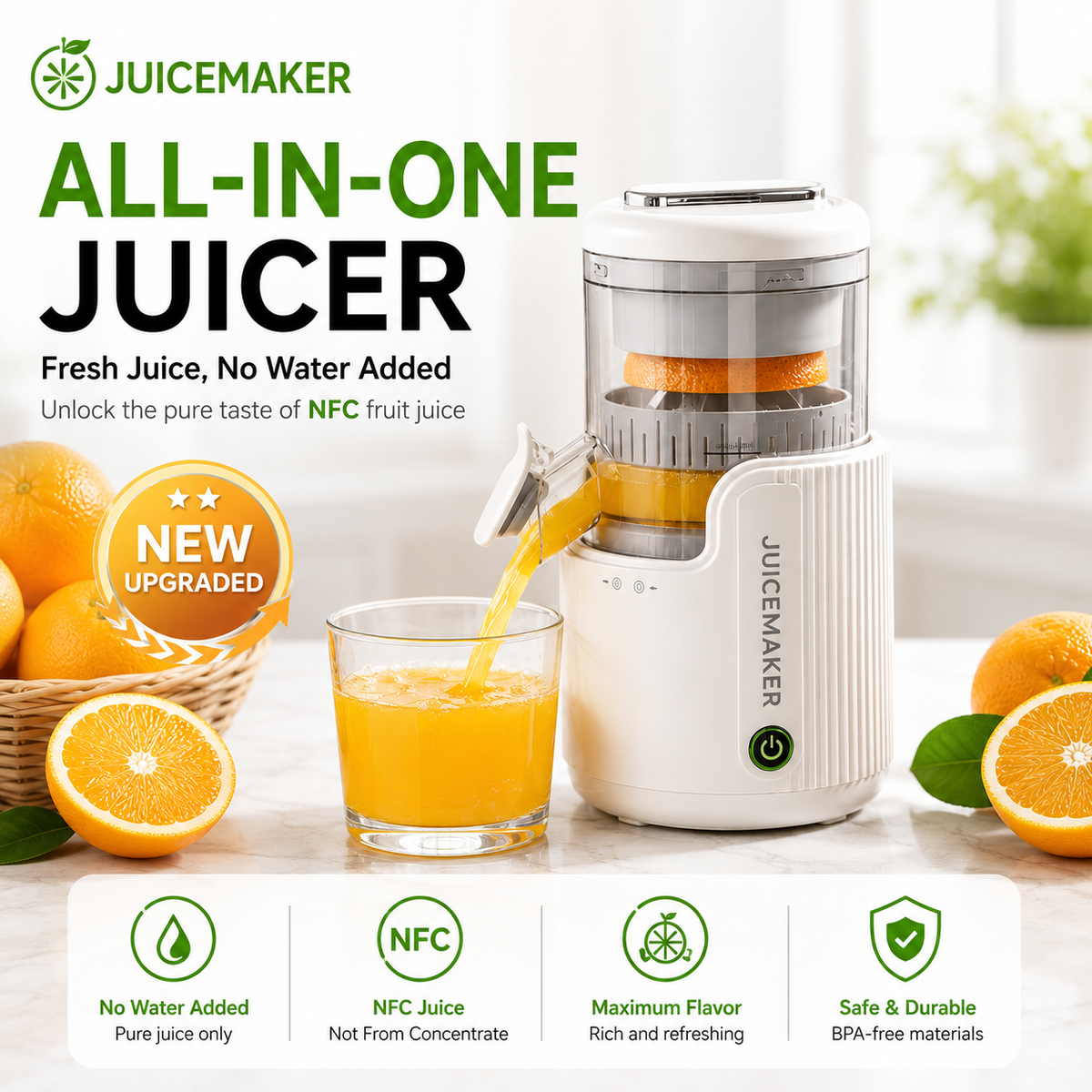 JuiceMaker™ JuiceGo | Portable Electric Juicer