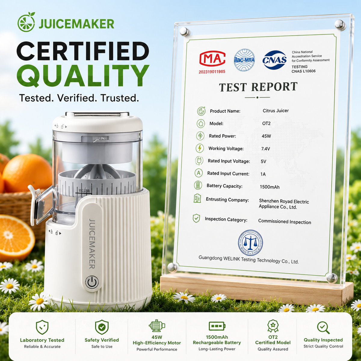 JuiceMaker™ JuiceGo | Portable Electric Juicer