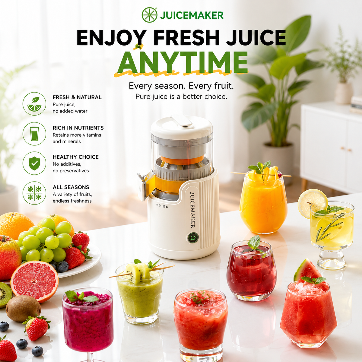 JuiceMaker™ JuiceGo | Portable Electric Juicer
